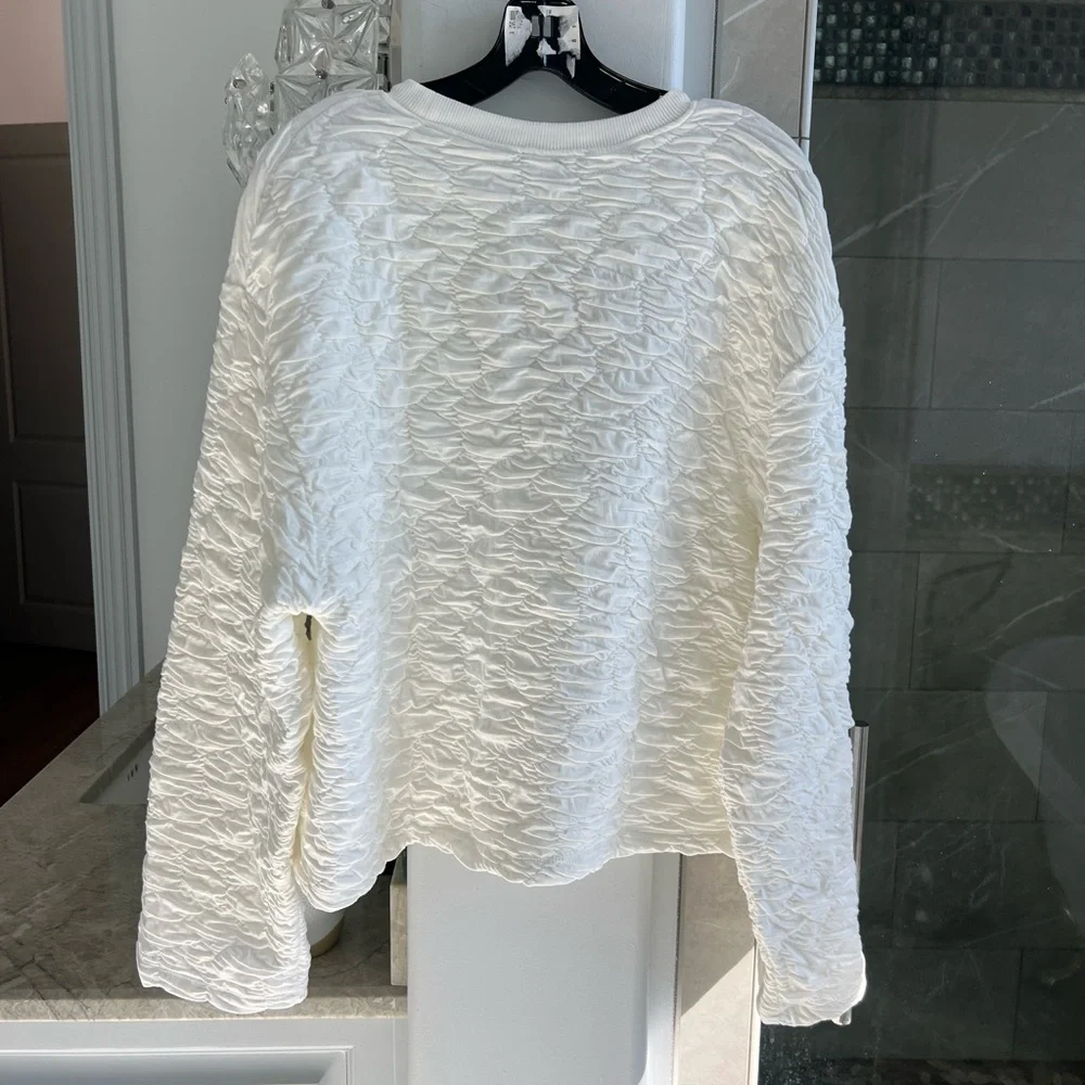 ZARA TEXTURED SWEATSHIRT - Picture 10 of 14